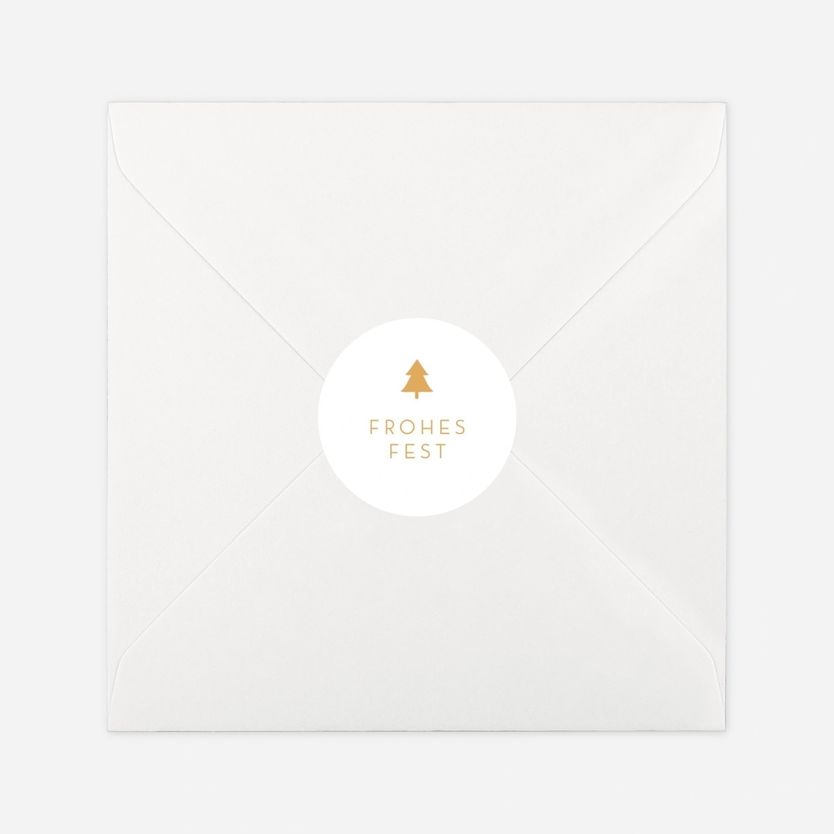 Geschenkaufkleber Weihnachten Elegant Tannenbaum