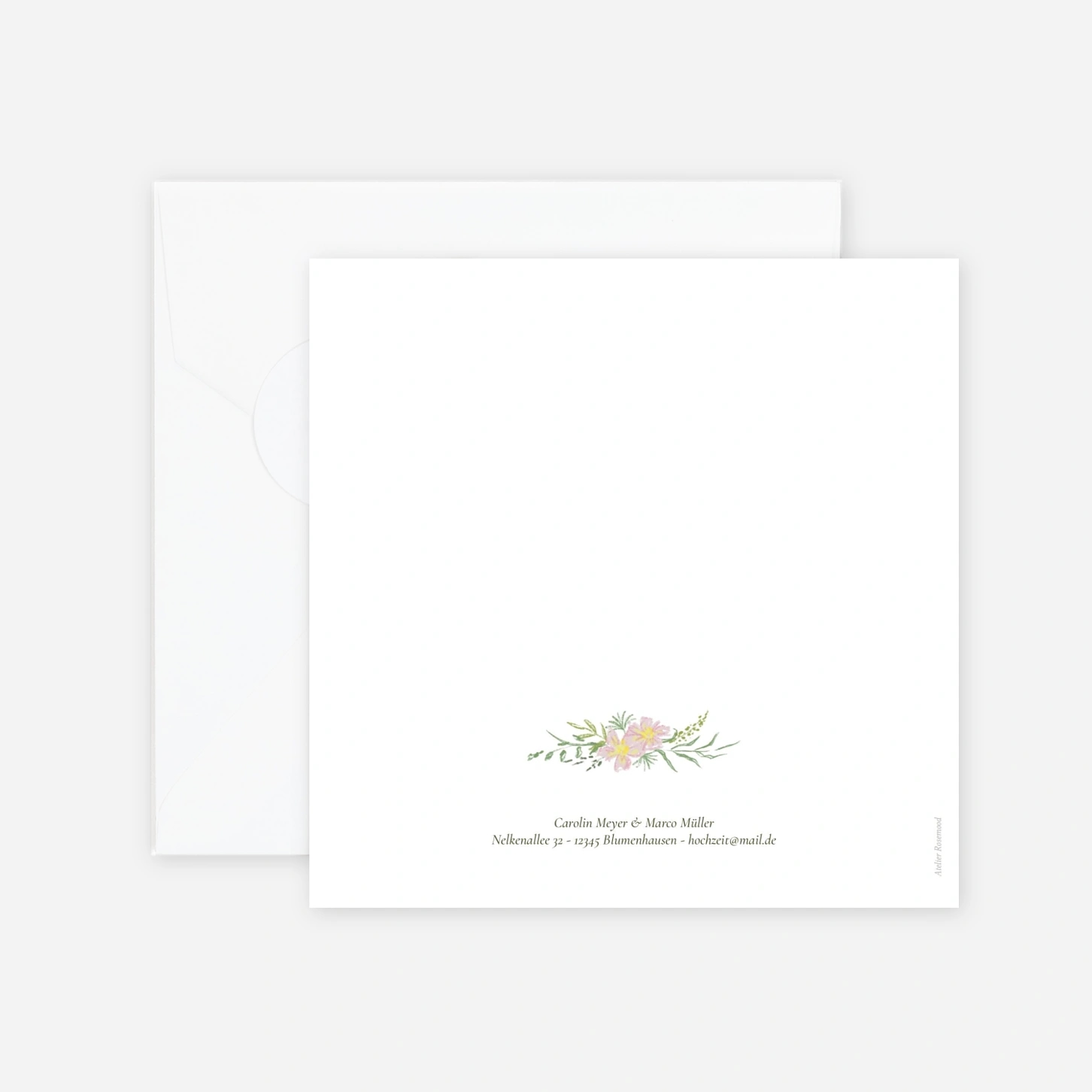 Hochzeitseinladung Élégance végétale