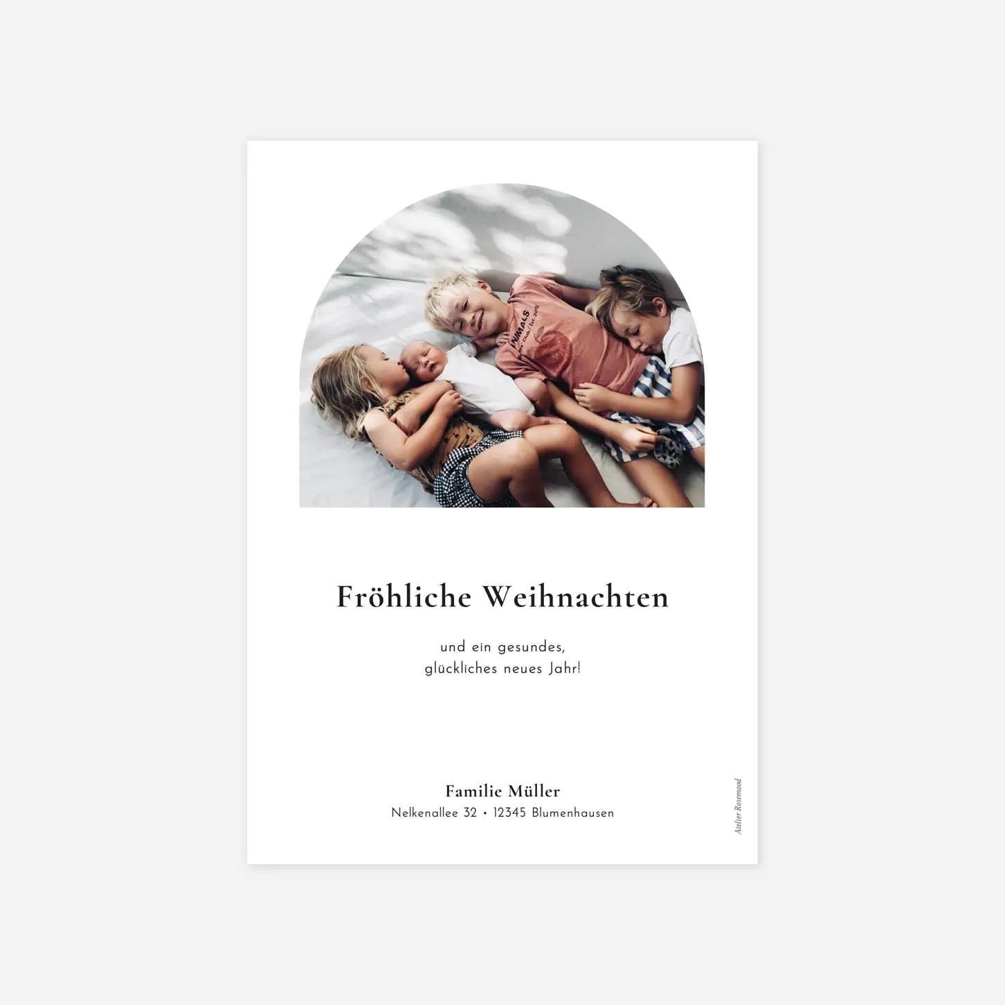 Weihnachtskarte Erinnerungen