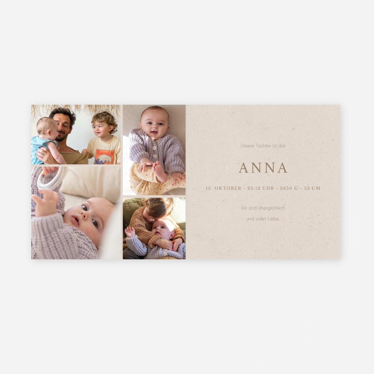 Geburtskarte Erste Begegnung