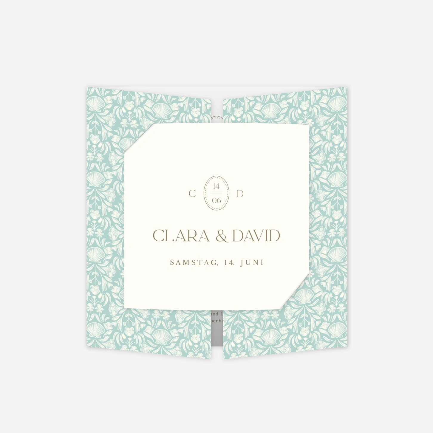 Hochzeitseinladung Elegant Shell