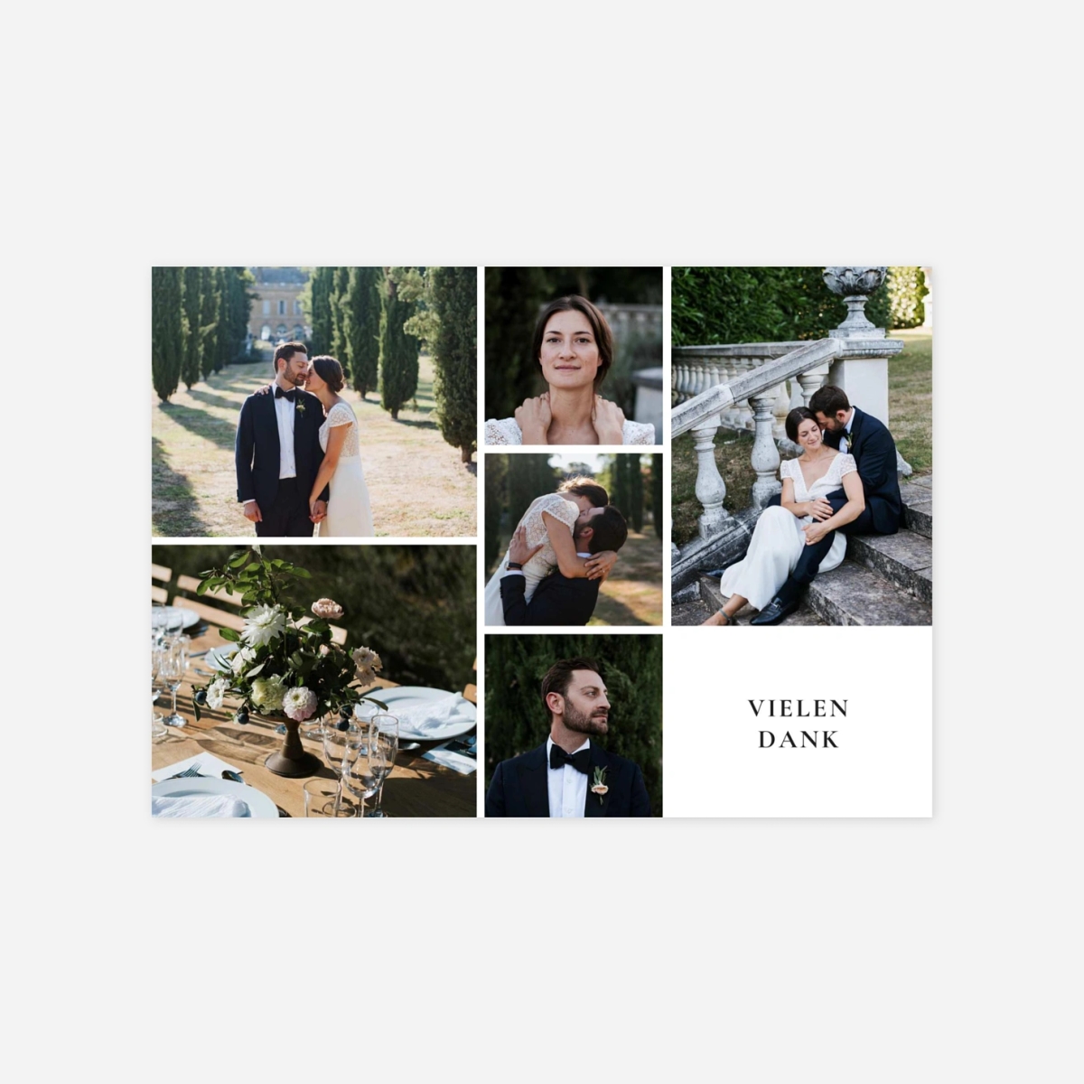 Dankeskarte Hochzeit Essenziell