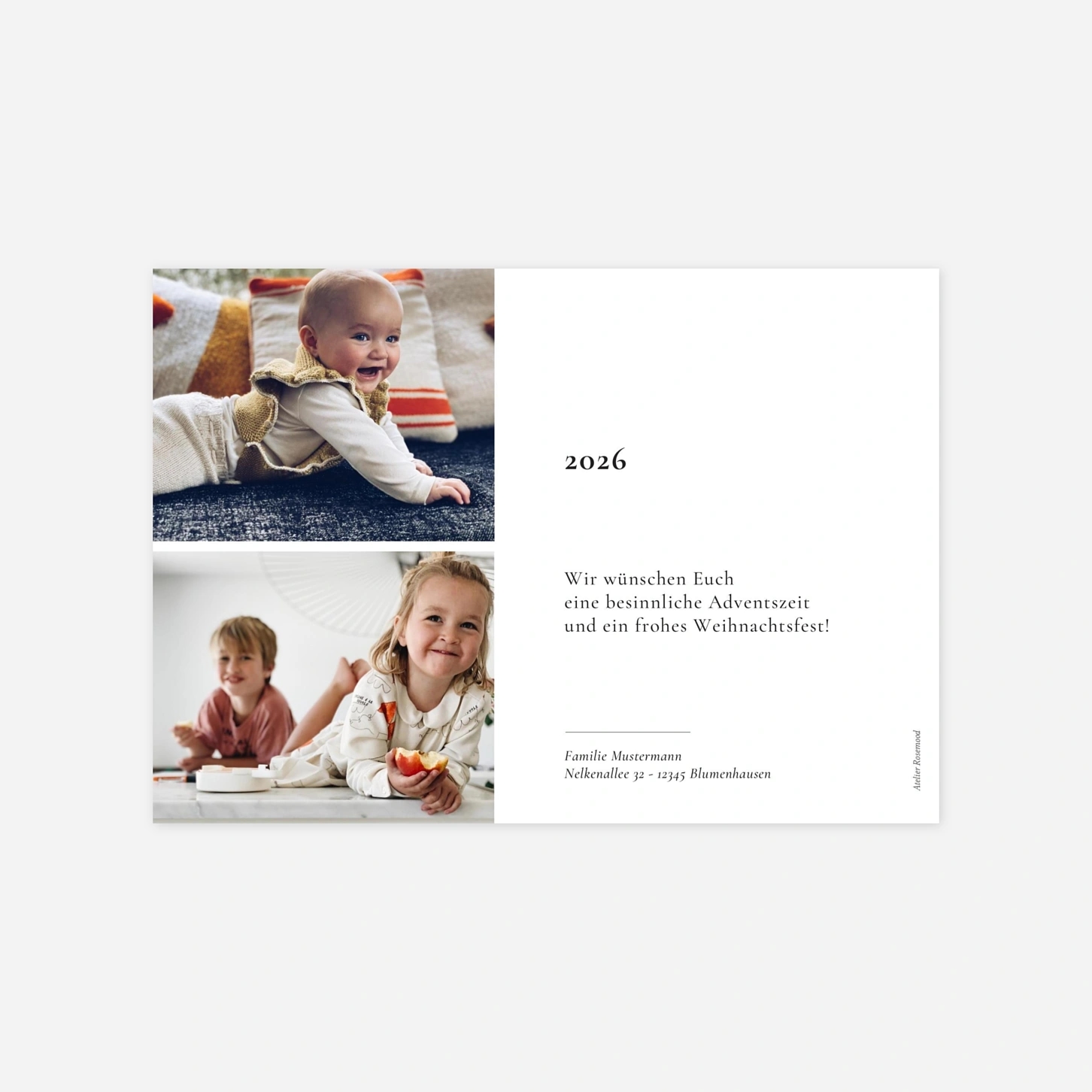 Weihnachtskarte Essenziell