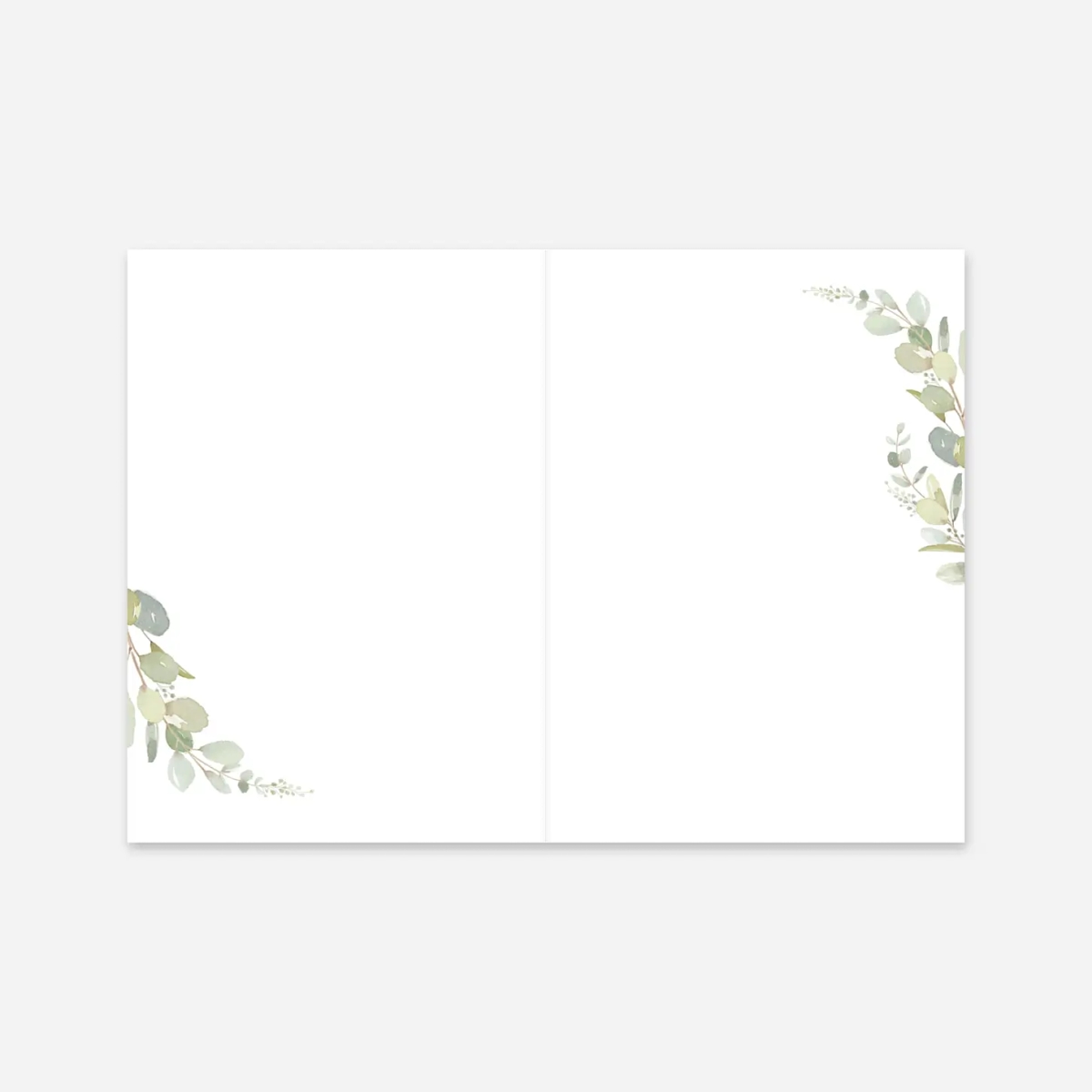 Kirchenheft Hochzeit Eukalyptus Aquarell