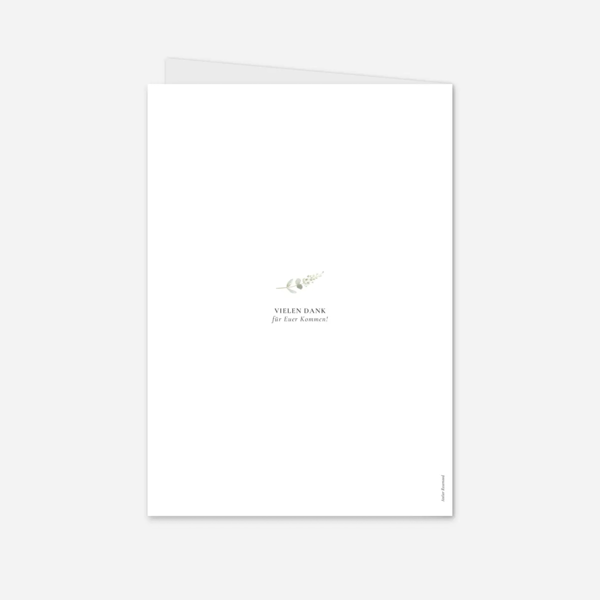 Kirchenheft Hochzeit Eukalyptus Aquarell