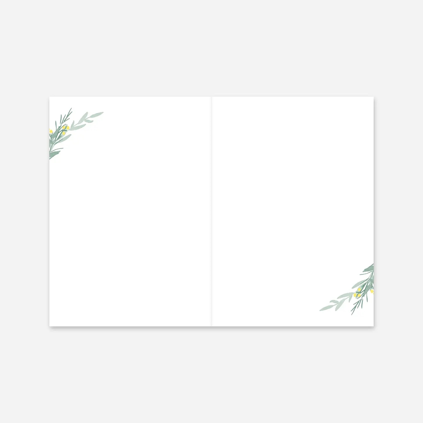 Kirchenheft Hochzeit Eukalyptuskranz