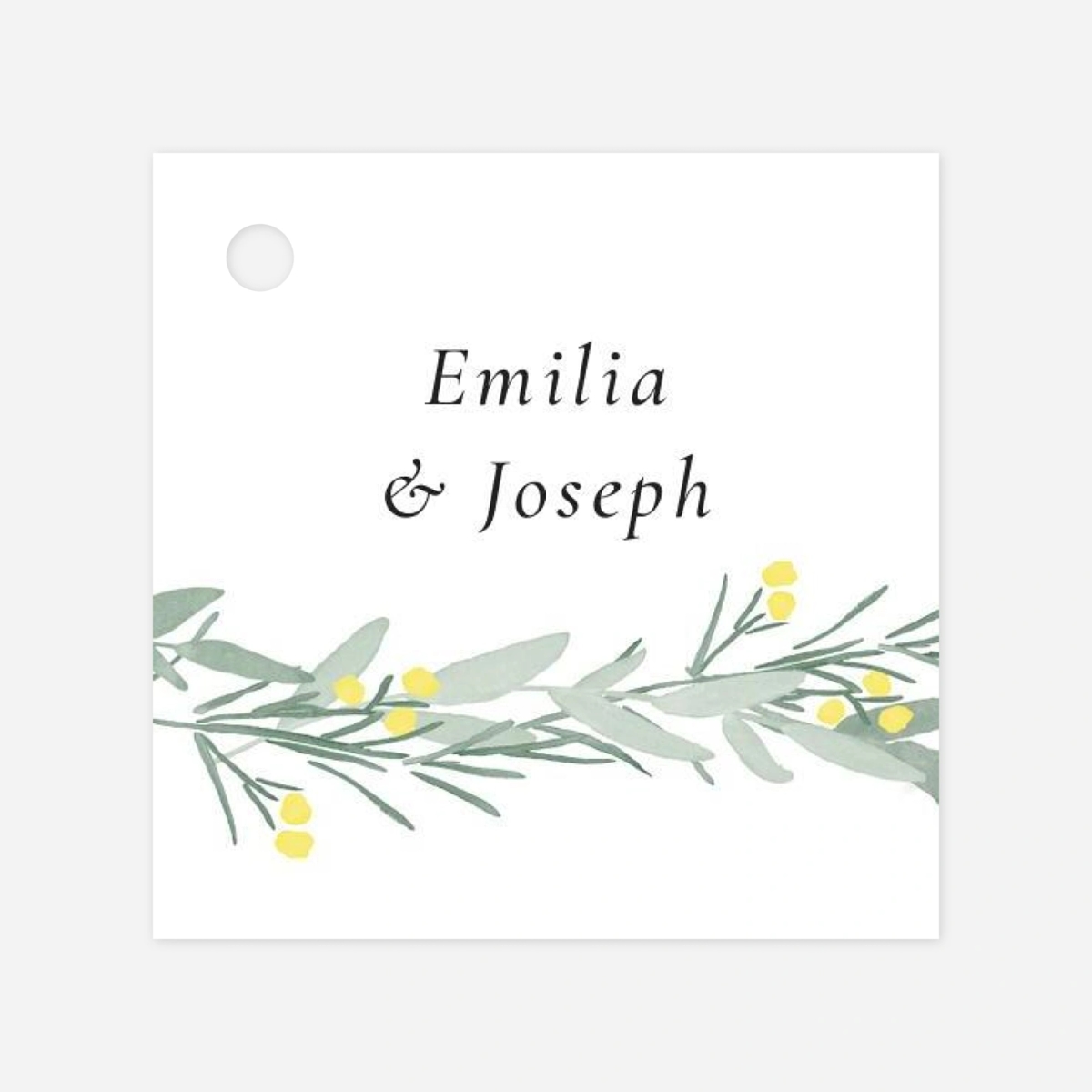 Anhänger zur Hochzeit Eukalyptuskranz