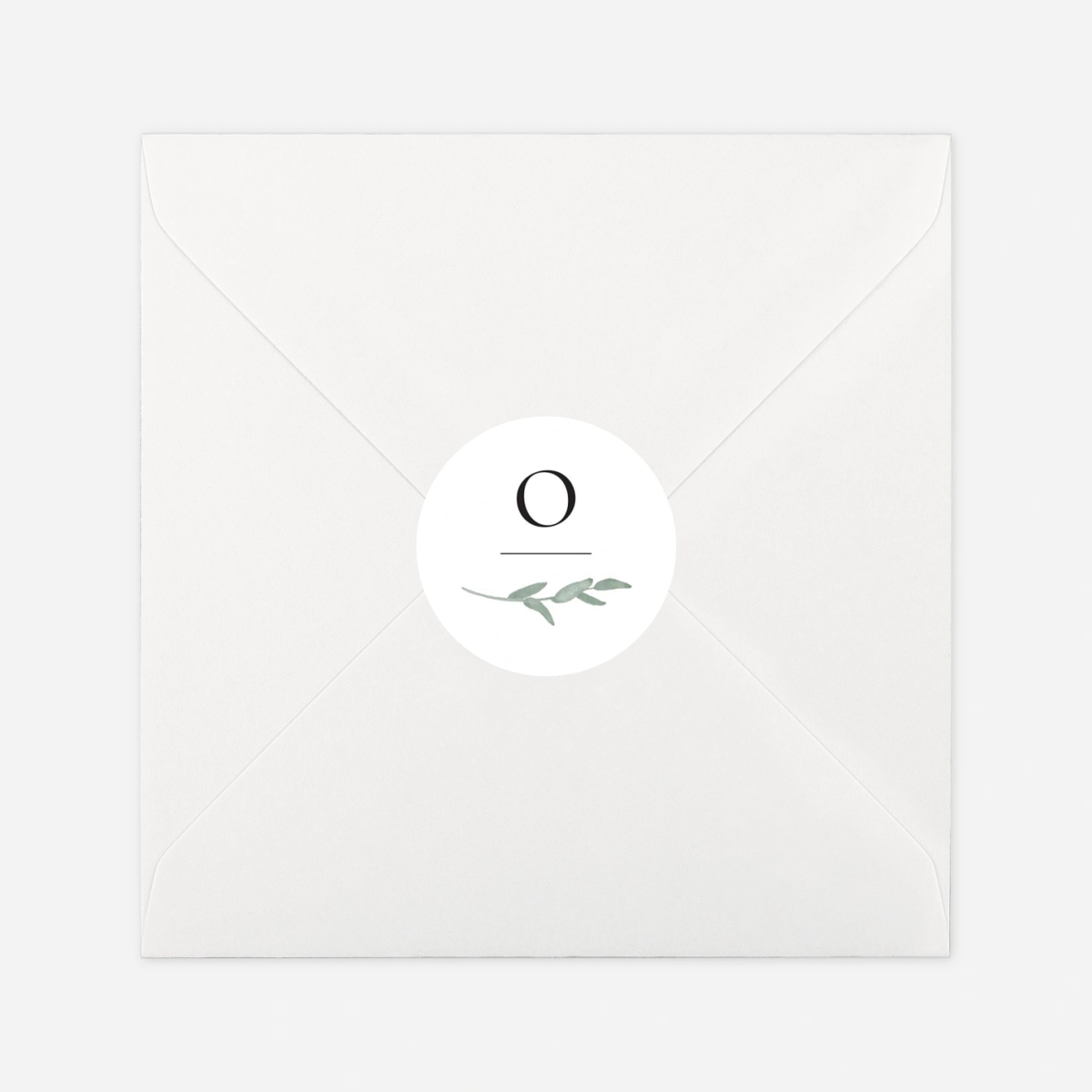 Aufkleber Taufe Eukalyptuskranz