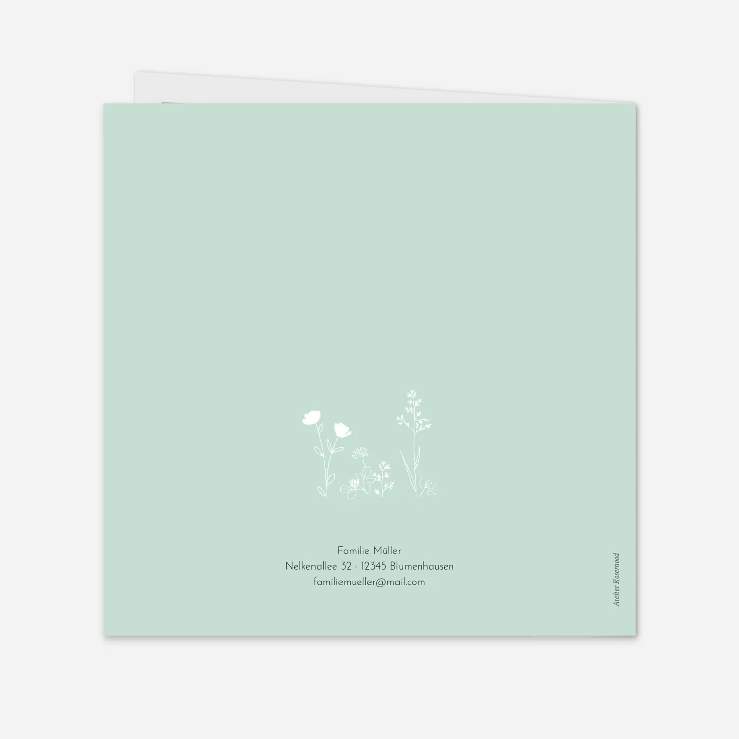 Geburtskarte Familienidylle