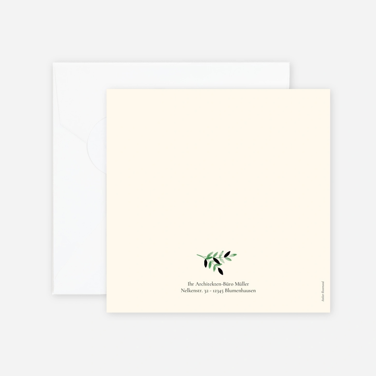 Geschäftliche Weihnachtskarte Fauna