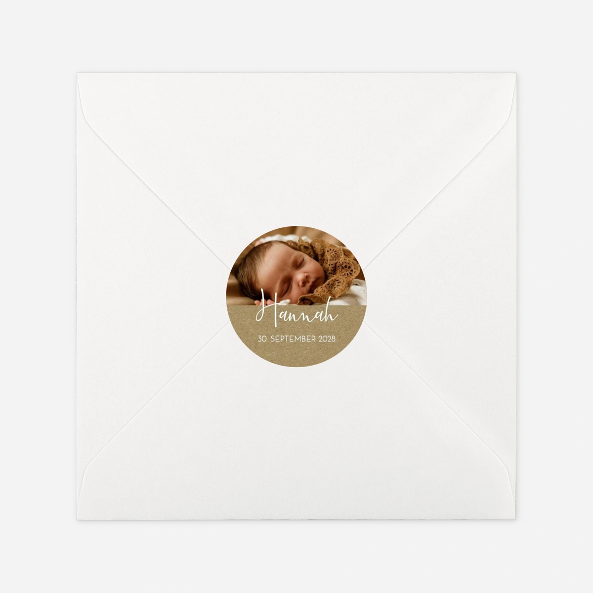 Aufkleber (Gastgeschenk) Familienzuwachs