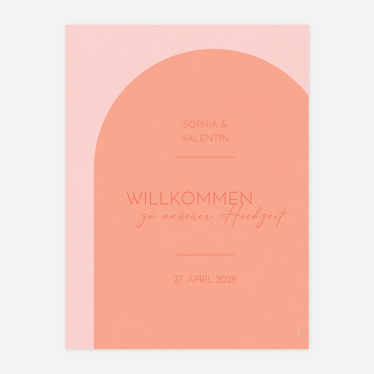 Willkommensschild Farbenduett