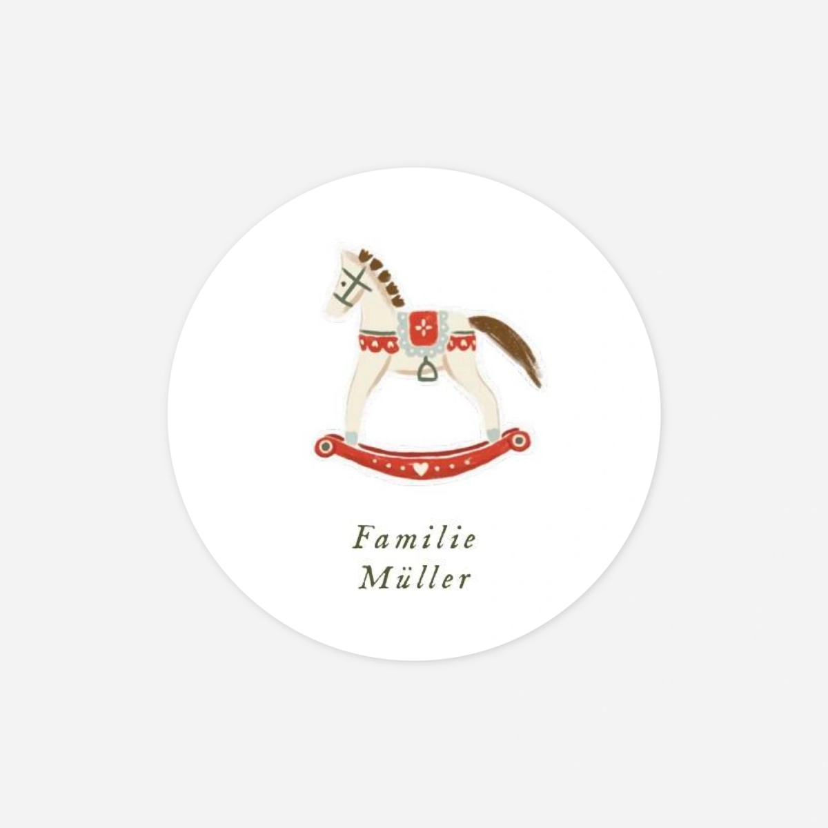 Geschenkaufkleber Weihnachten Fest der Freude