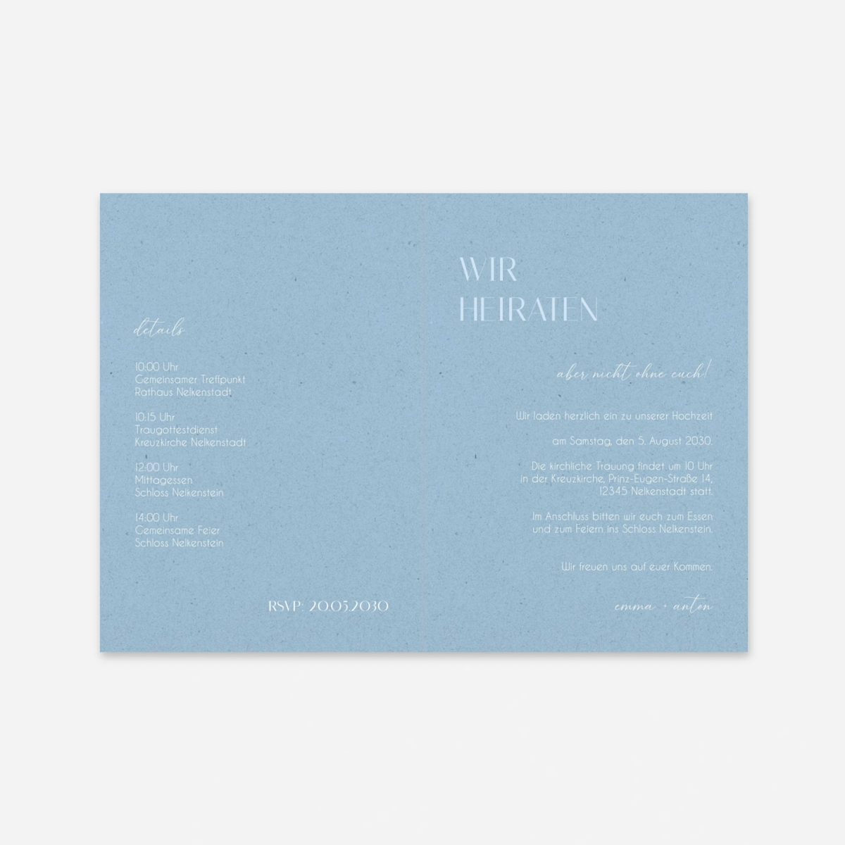 Hochzeitseinladung Feine Harmonie