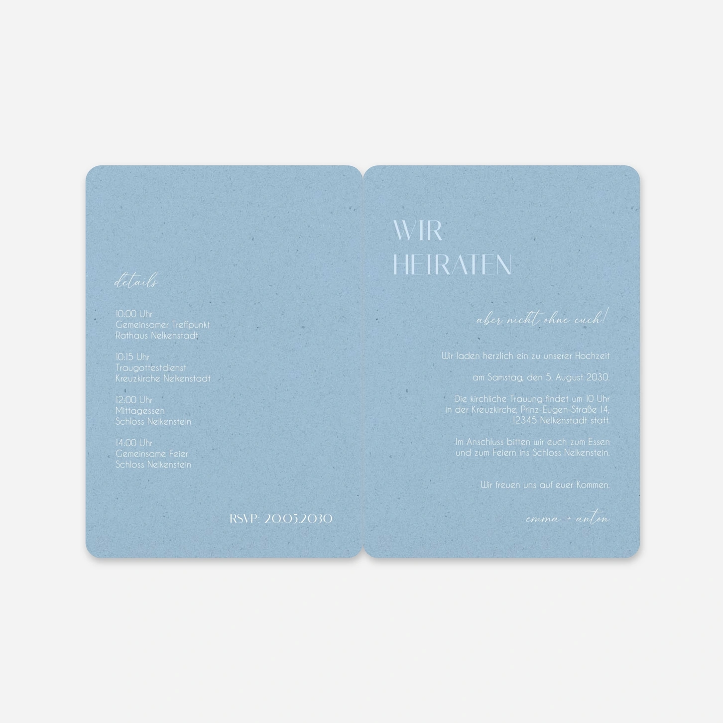 Hochzeitseinladung Feine Harmonie