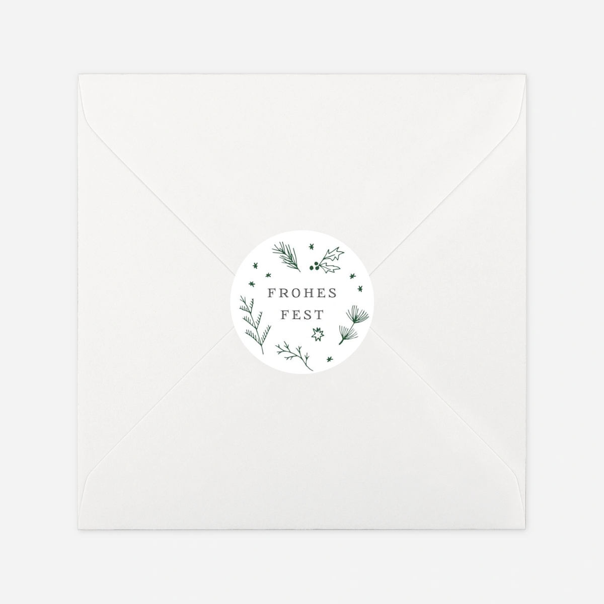 Geschenkaufkleber Weihnachten Festliches Ornament