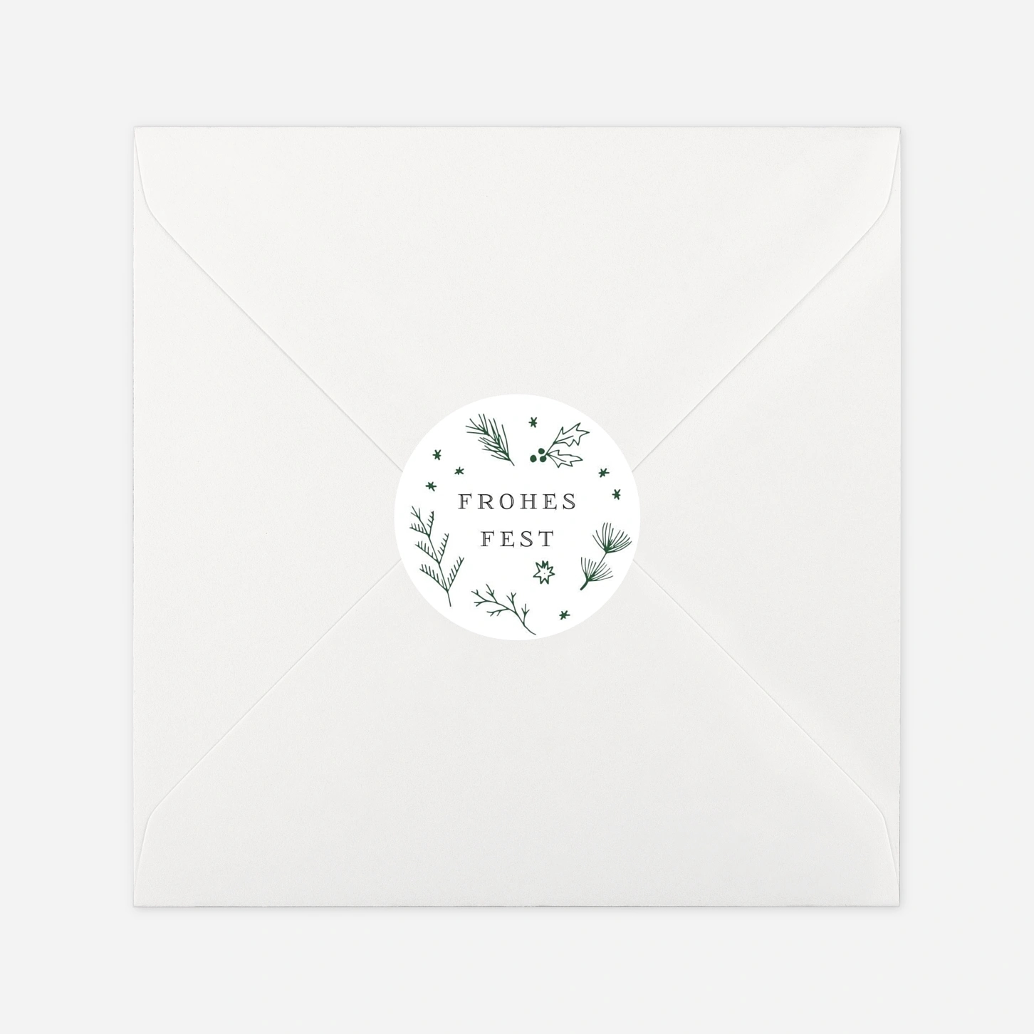 Geschenkaufkleber Weihnachten Festliches Ornament