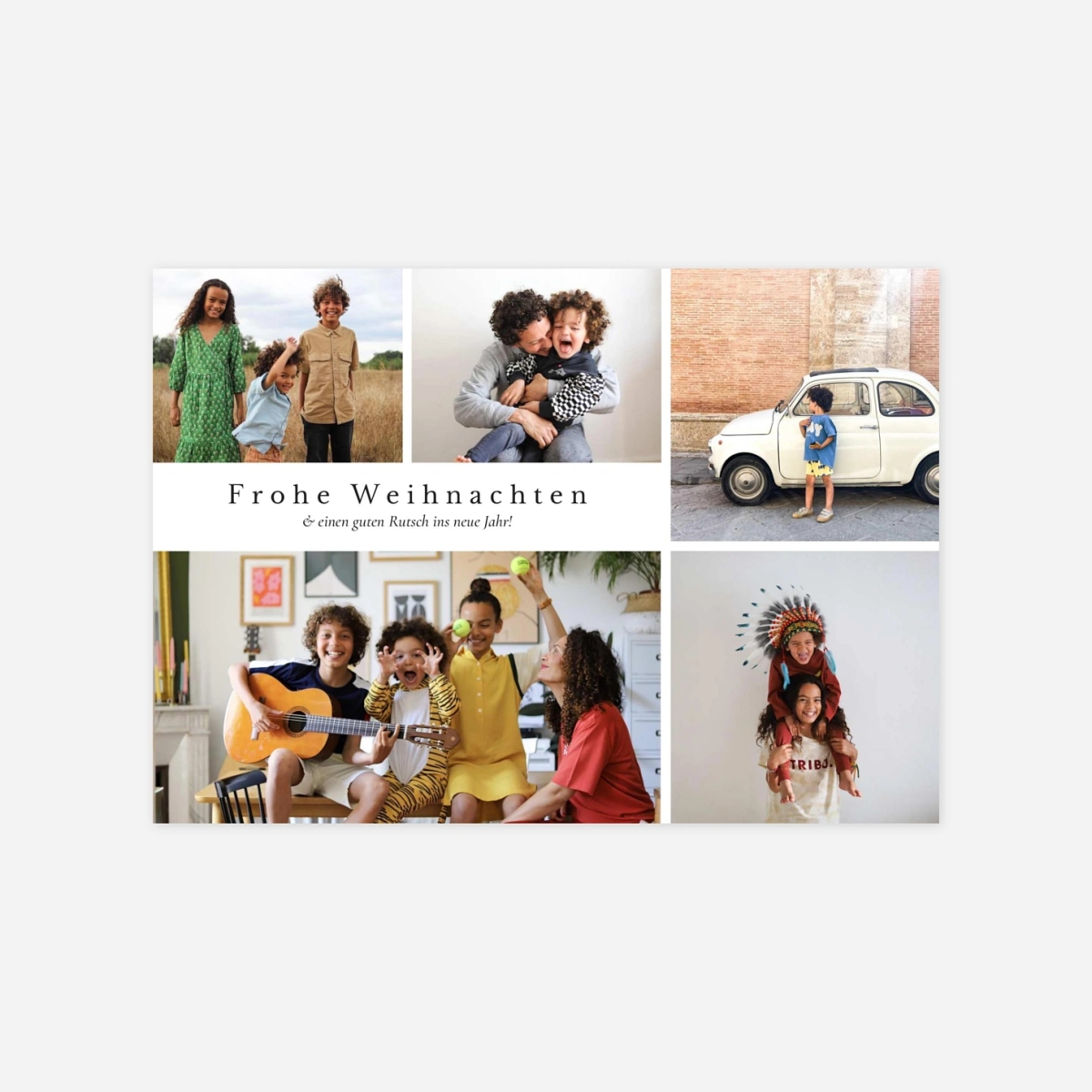 Weihnachtskarte Festliche Wünsche