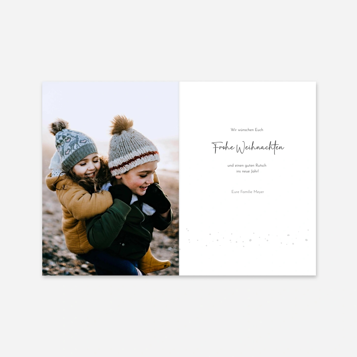 Weihnachtskarte Festfunkeln