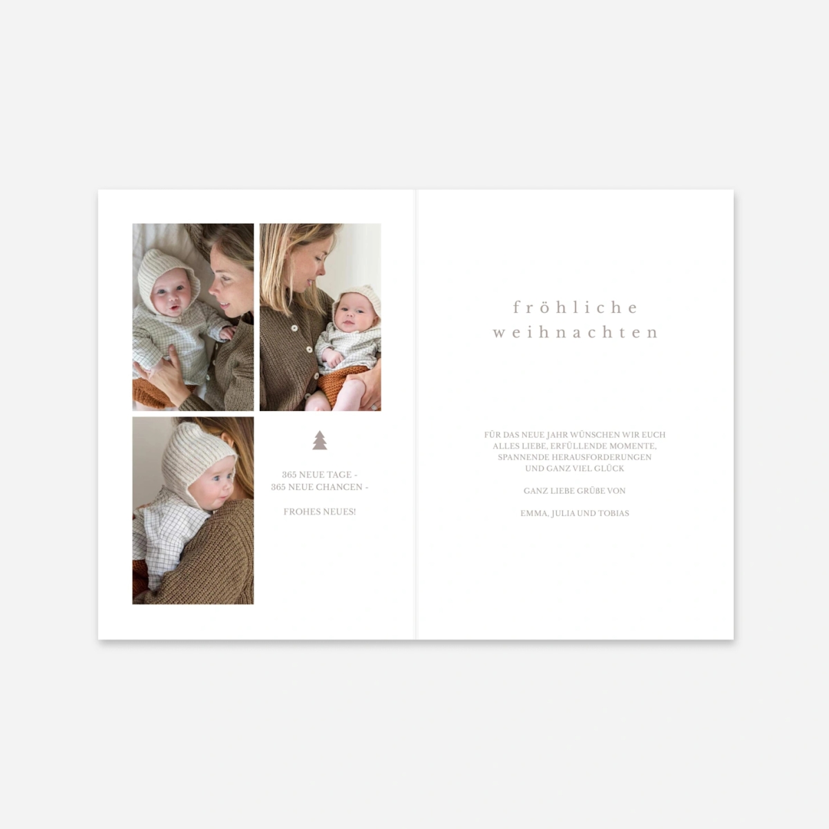 Weihnachtskarte Funkelbaum