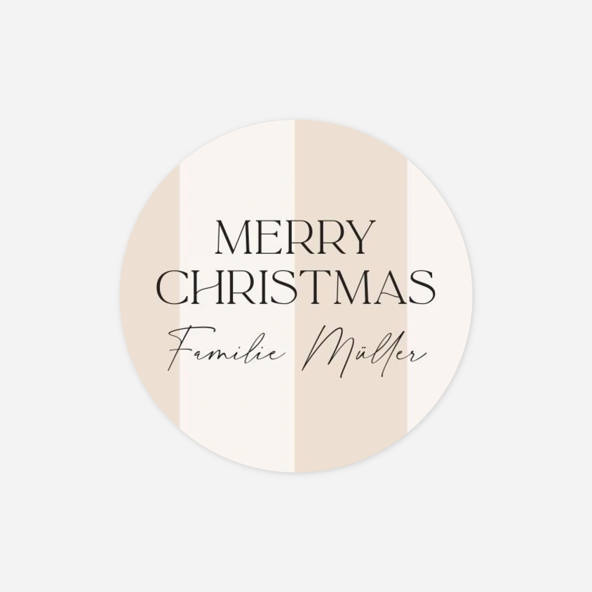 Geschenkaufkleber Weihnachten Festliche Kugel