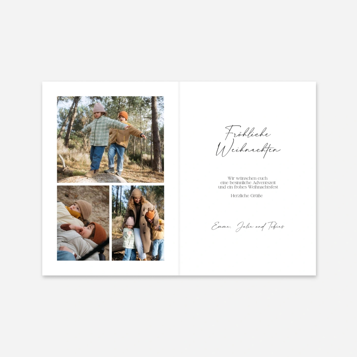 Weihnachtskarte Festliche Kugel