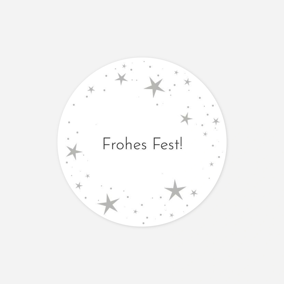 Geschenkaufkleber Weihnachten Funkelsterne