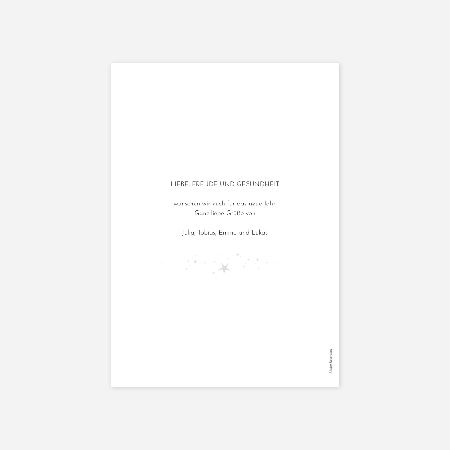 Weihnachtskarte Funkelsterne