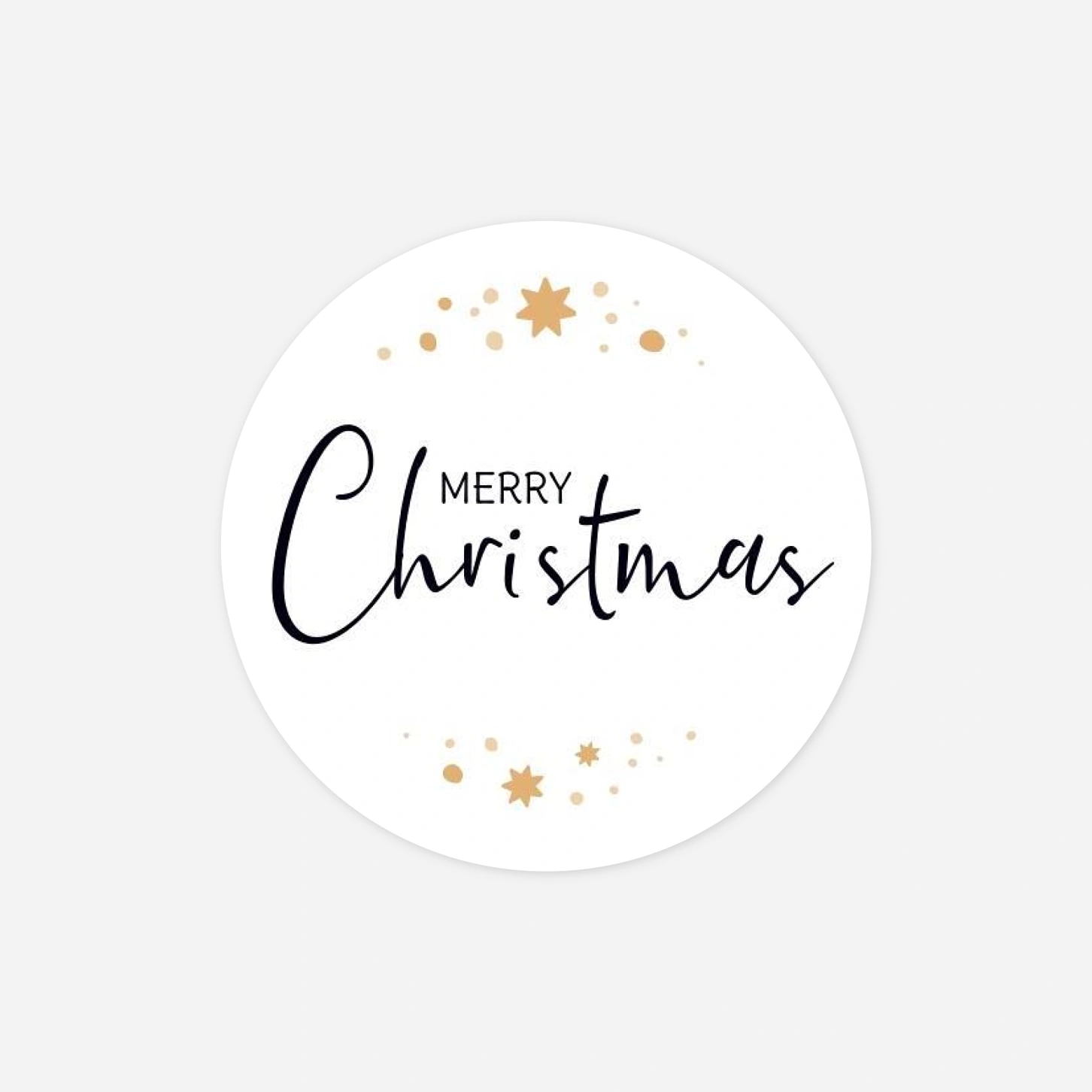 Geschenkaufkleber Weihnachten Funkelzeit