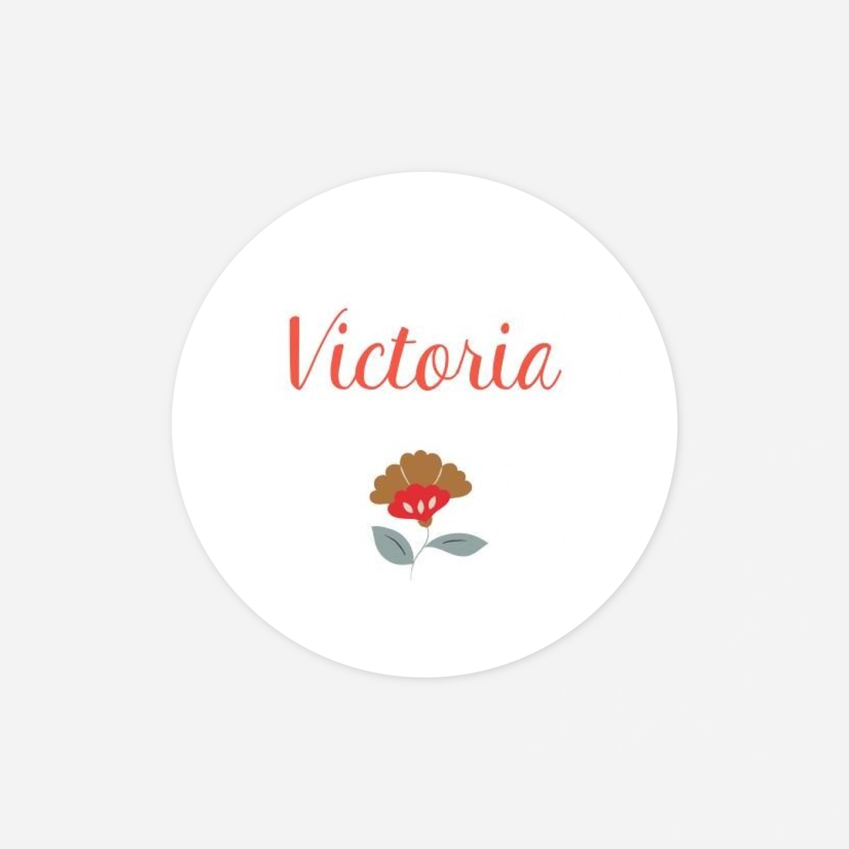 Aufkleber (Gastgeschenk) Flower Baby