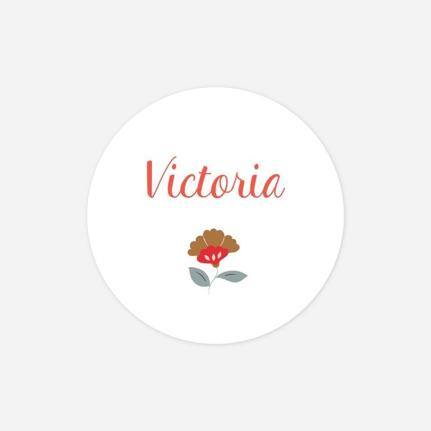 Aufkleber (Gastgeschenk) Flower Baby