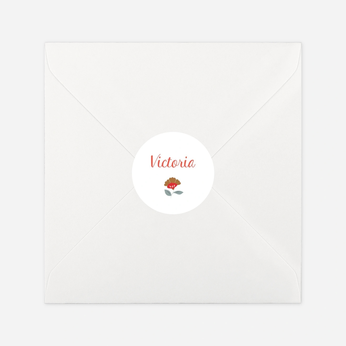 Aufkleber (Gastgeschenk) Flower Baby