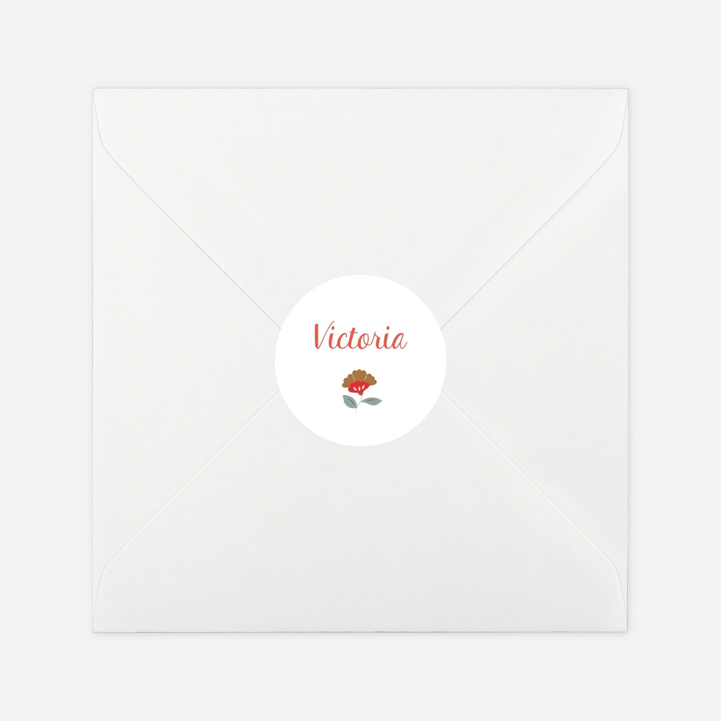 Aufkleber (Gastgeschenk) Flower Baby