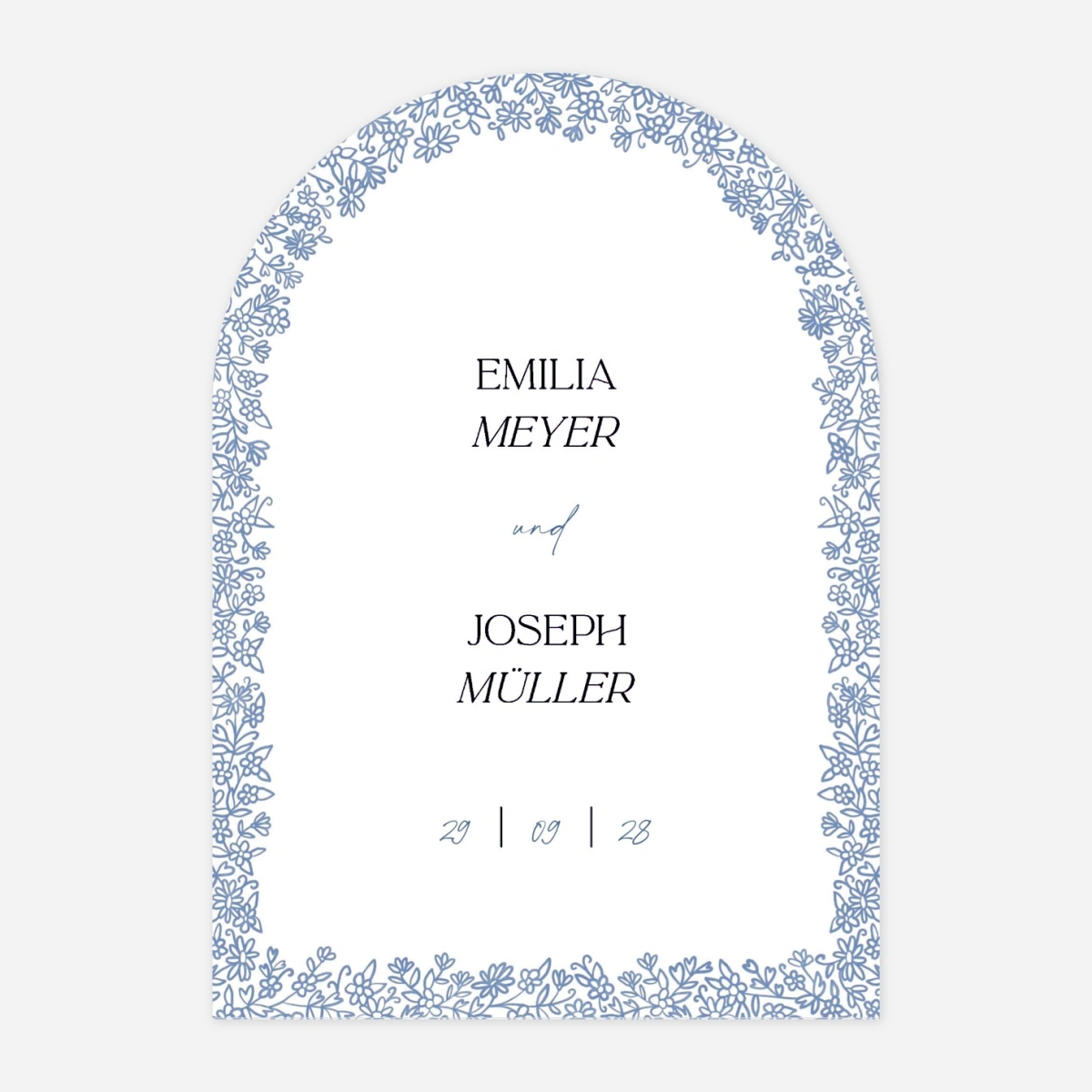 Hochzeitseinladung Florale Eleganz