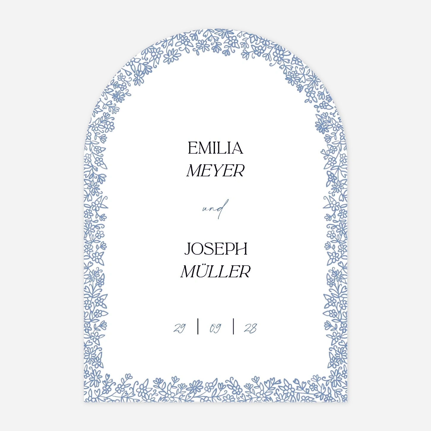 Hochzeitseinladung Florale Eleganz