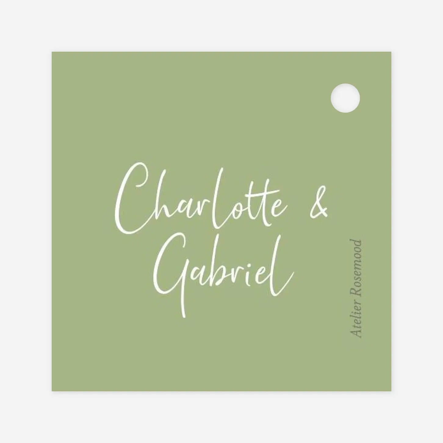 Anhänger Hochzeit Floraler Kranz