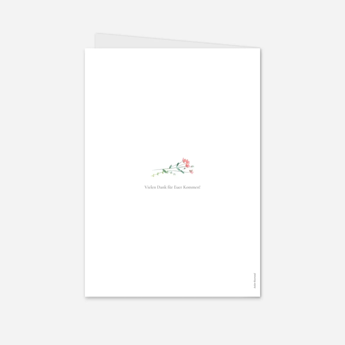 Kirchenheft Hochzeit Floraler Kranz