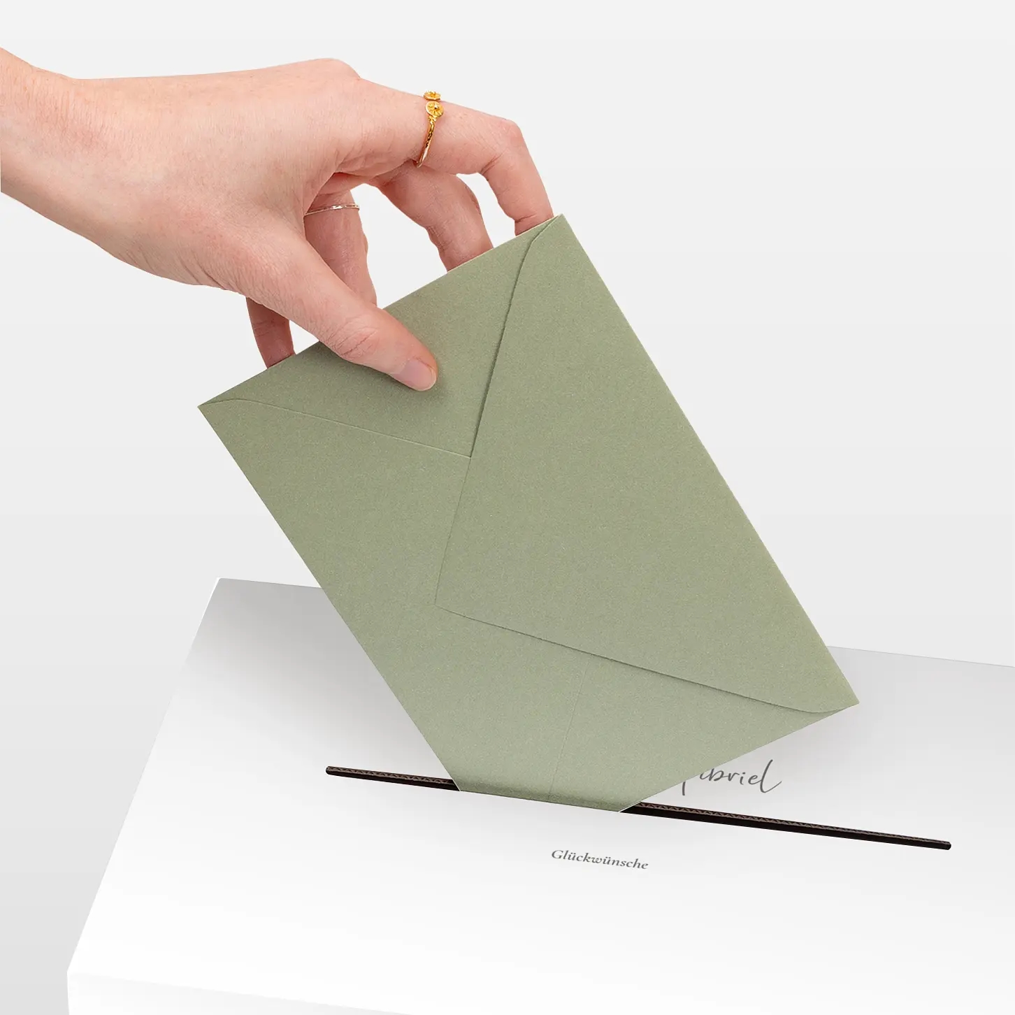 Kartenbox Hochzeit Floraler Kranz