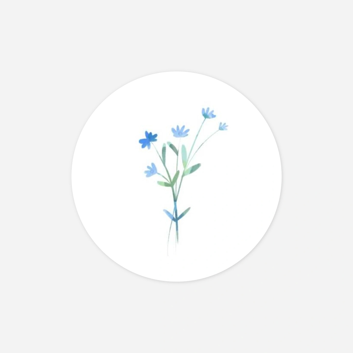 Geschenkaufkleber Hochzeit Floraler Kranz