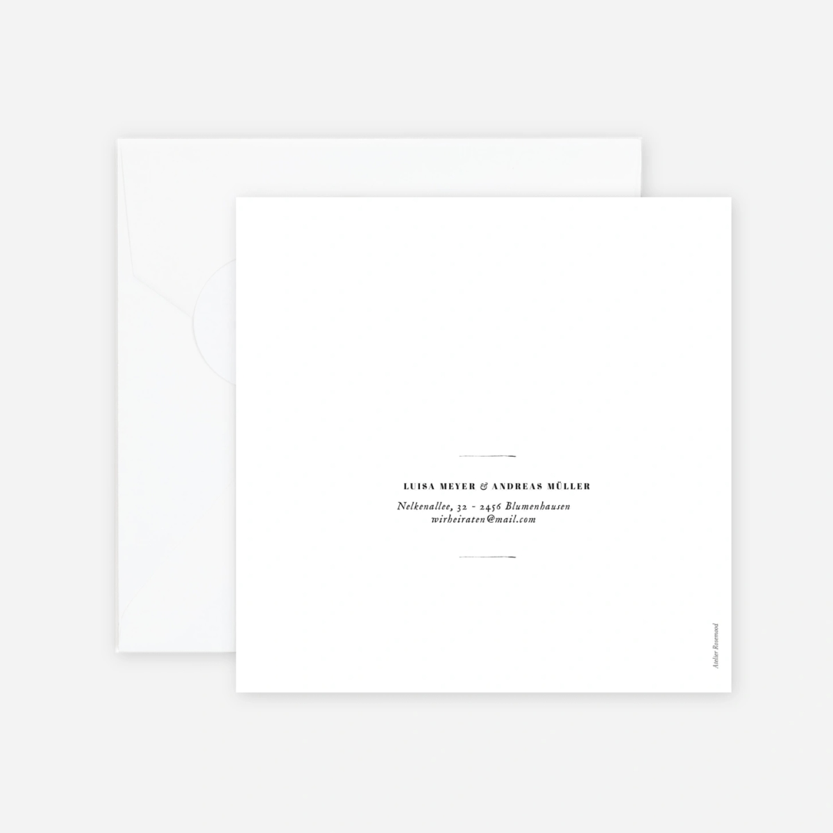 Hochzeitseinladung Floral Minimal