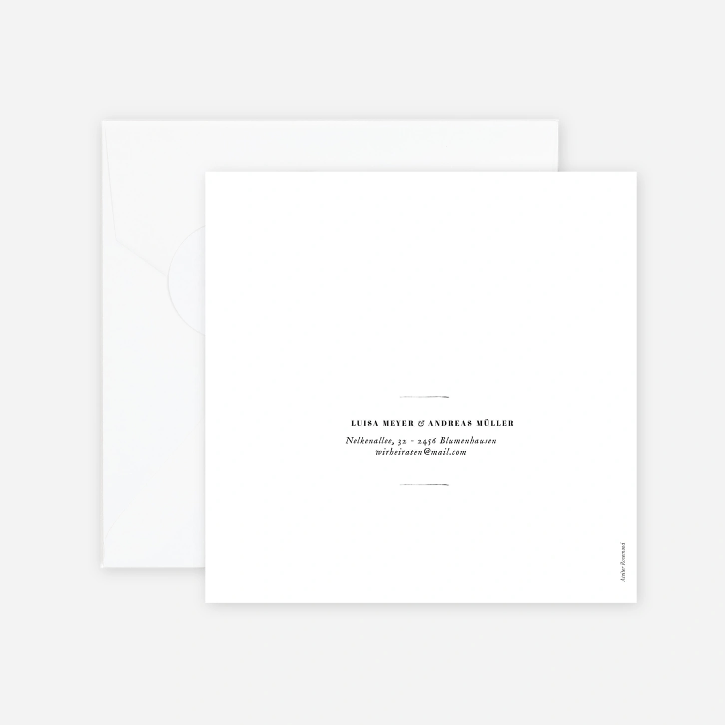 Hochzeitseinladung Floral Minimal