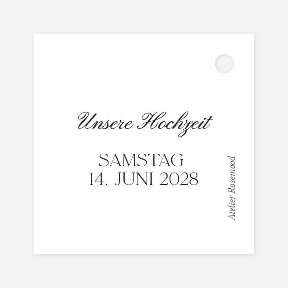 Anhänger Hochzeit Fleur minimale