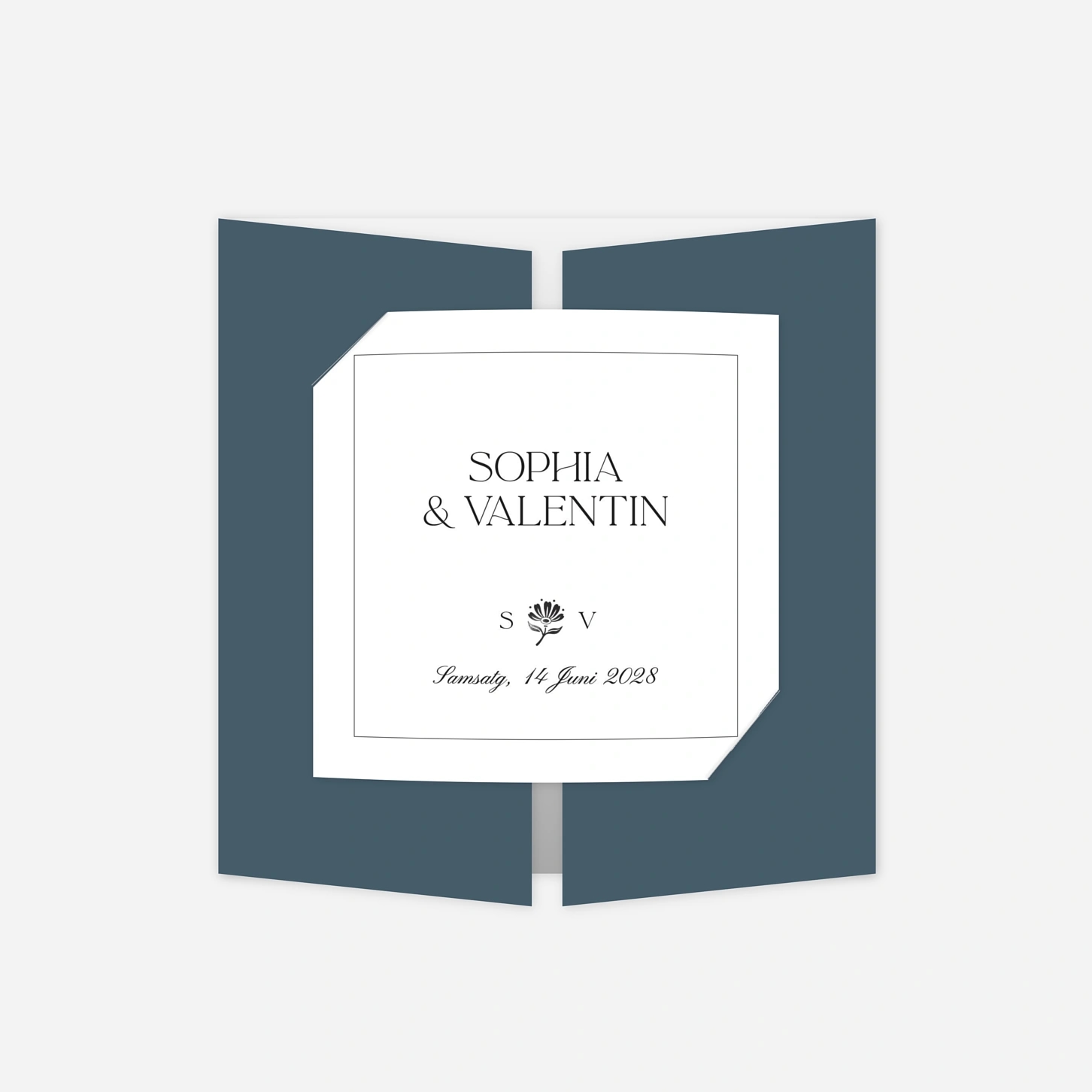 Hochzeitseinladung Fleur minimale