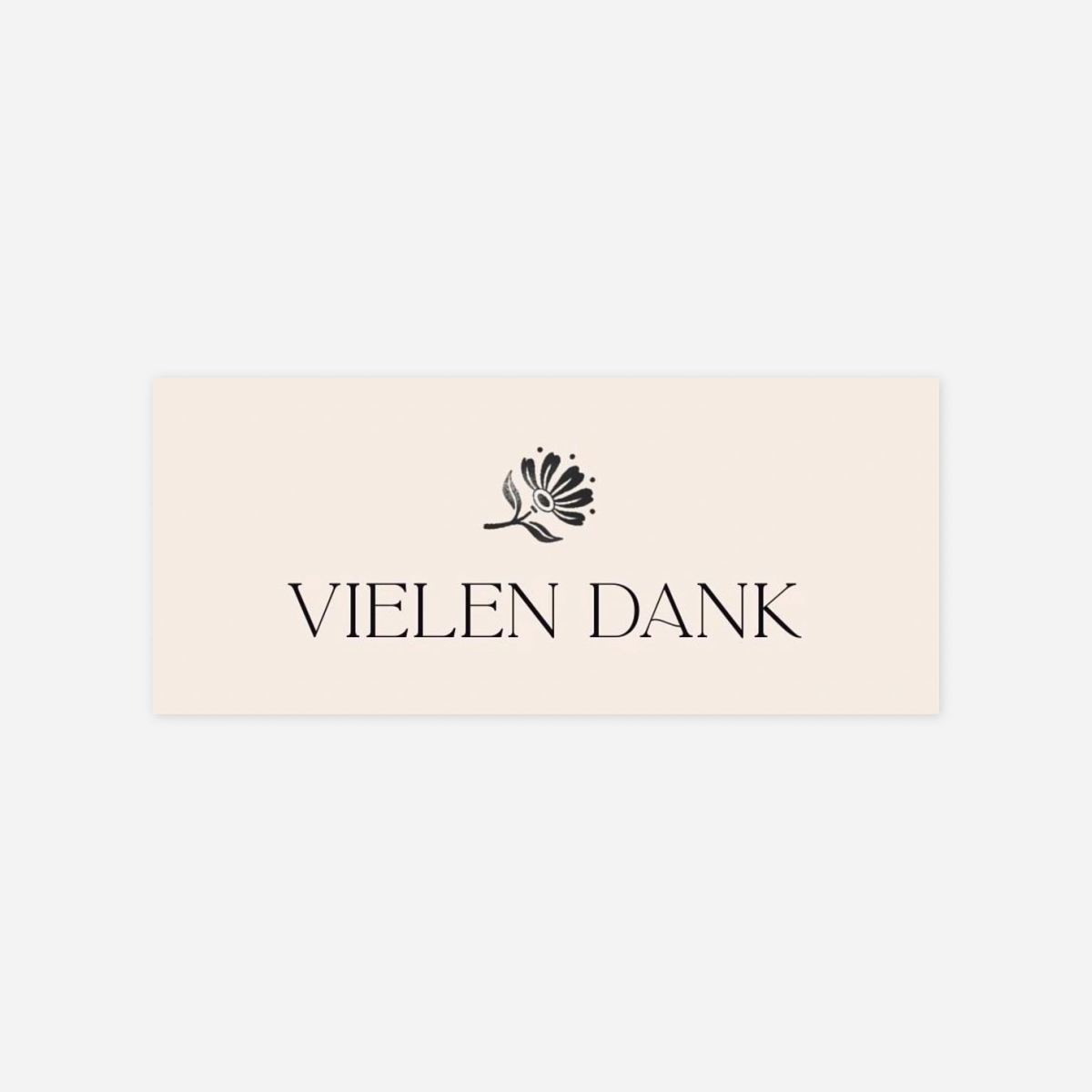 Geschenkaufkleber Hochzeit Fleur minimale