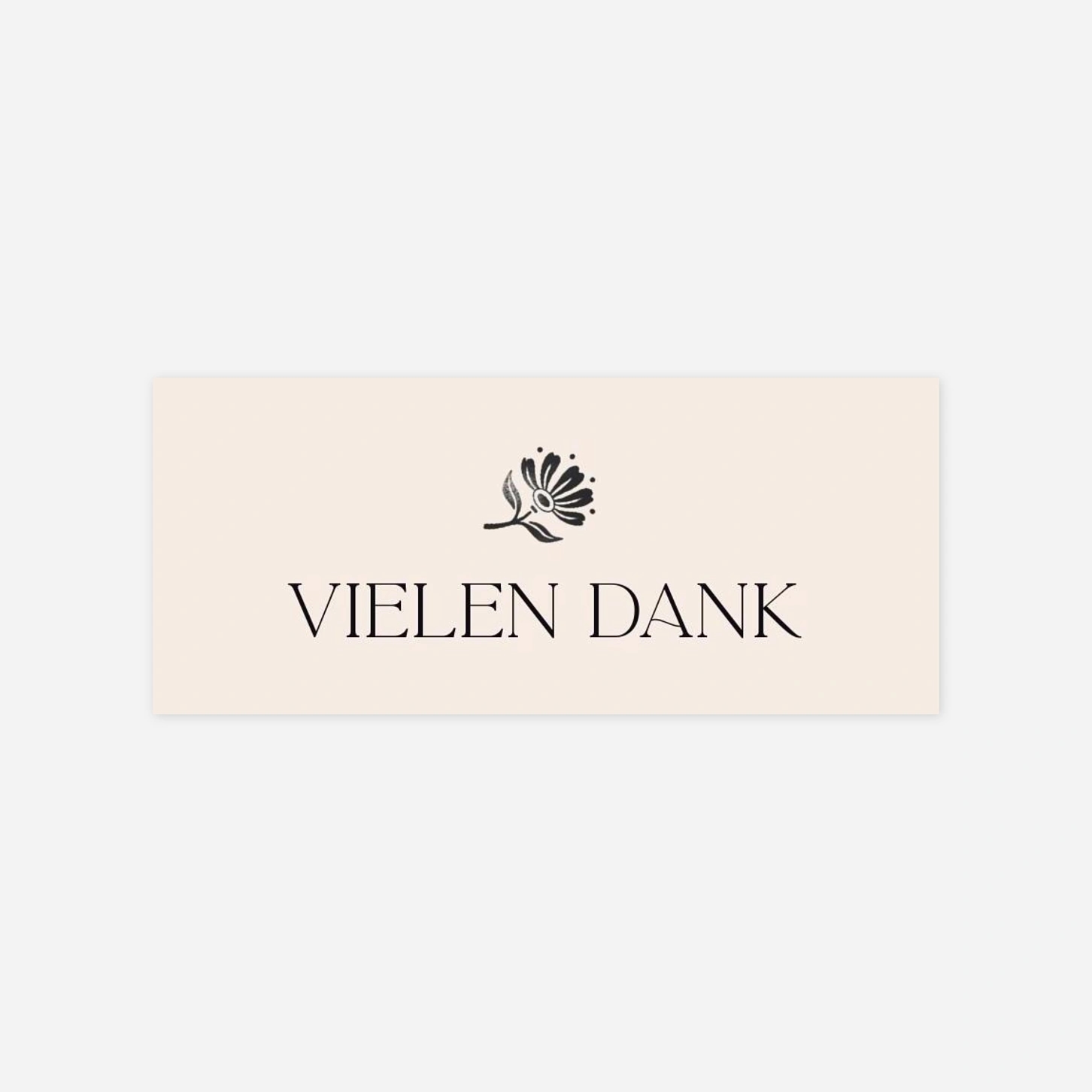 Geschenkaufkleber Hochzeit Fleur minimale