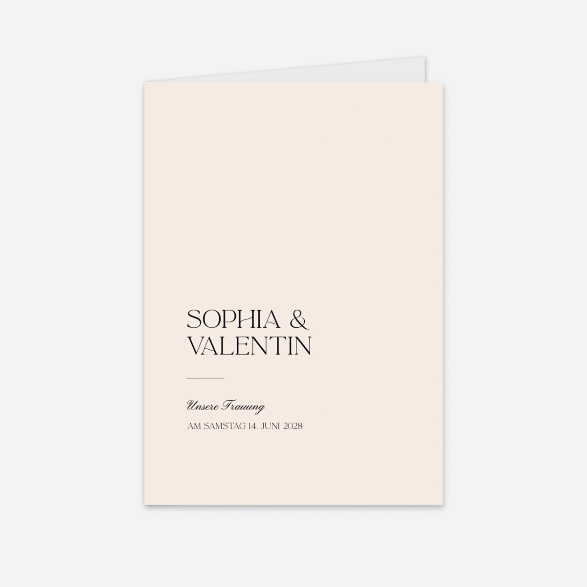 Kirchenheft Hochzeit Fleur minimale