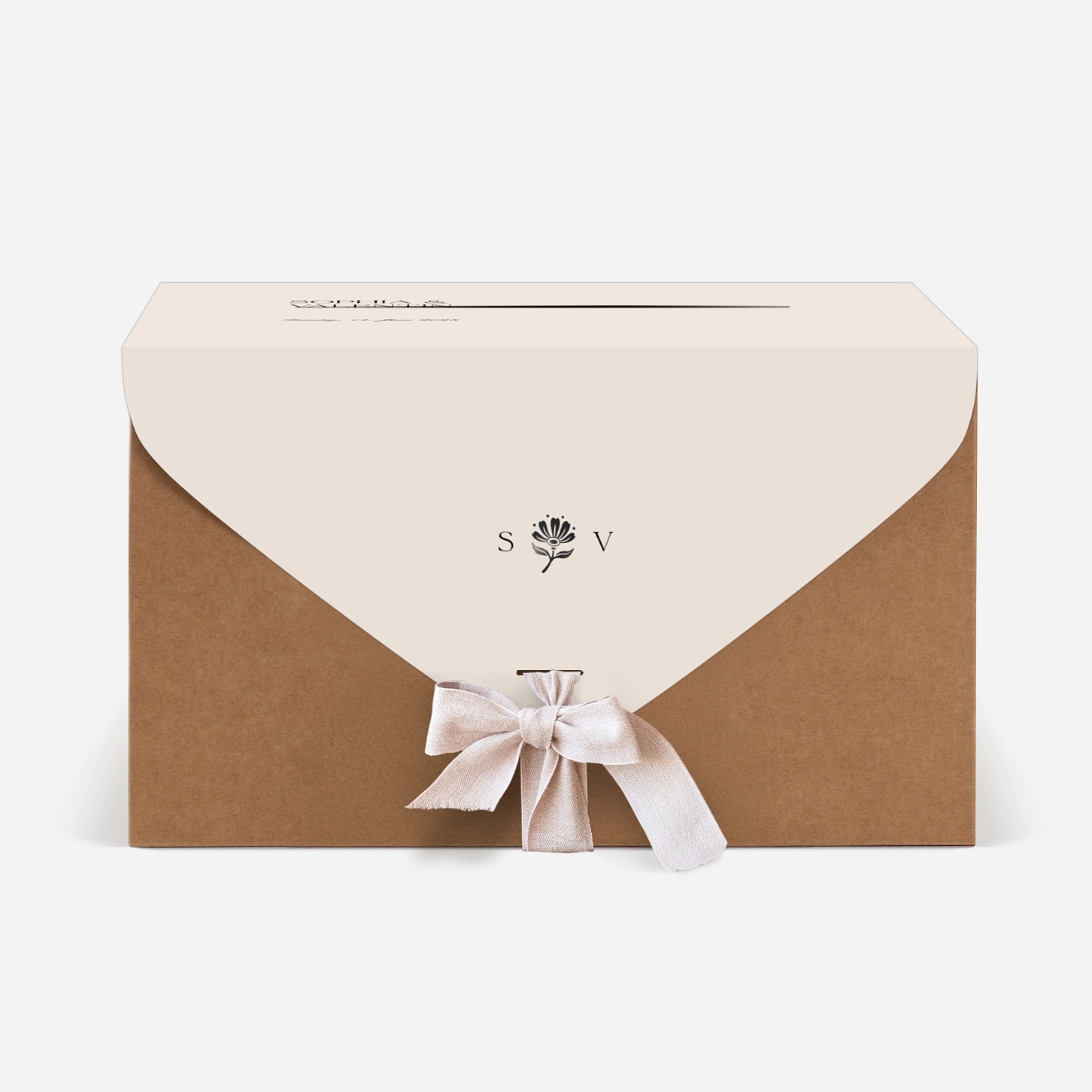 Kartenbox Hochzeit Fleur minimale