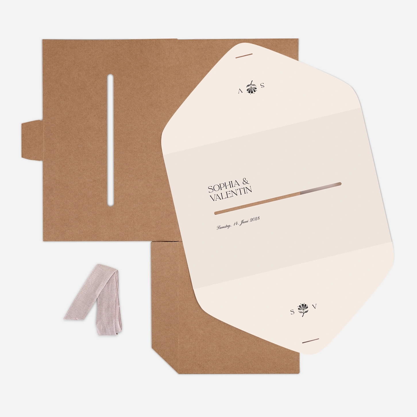 Kartenbox Hochzeit Fleur minimale