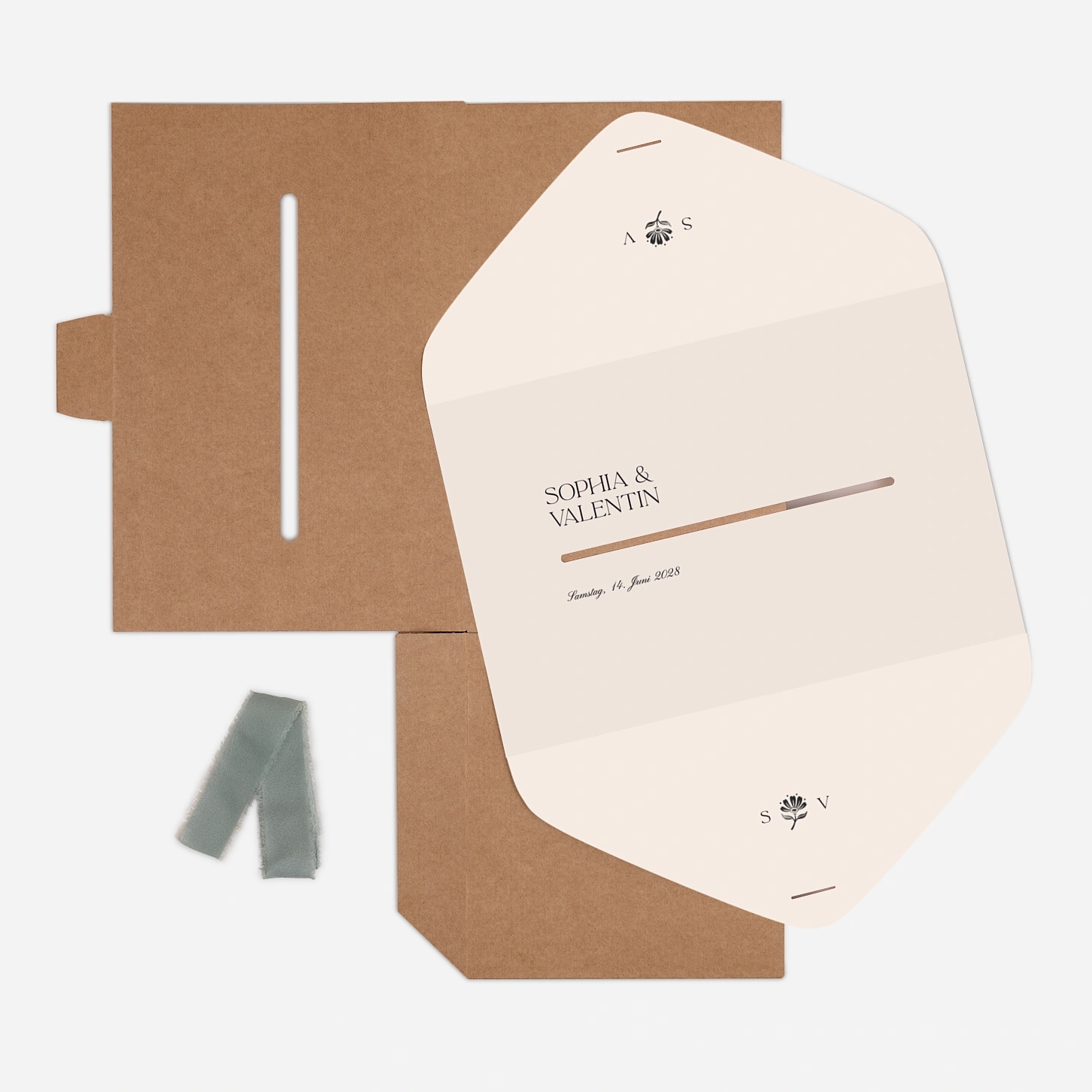 Kartenbox Hochzeit Fleur minimale