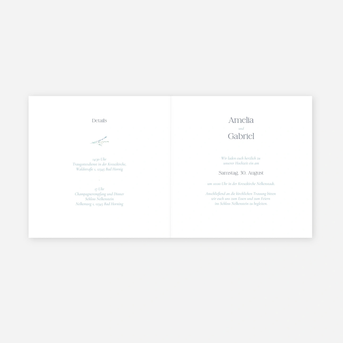 Hochzeitseinladung Floronne